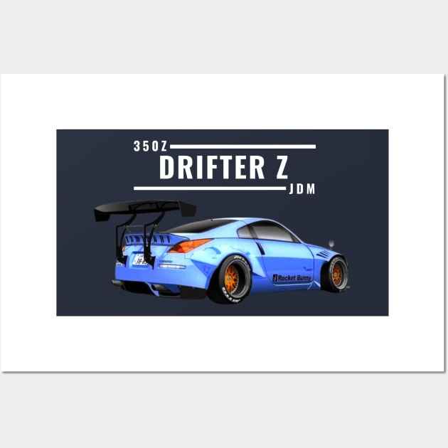 the Drifter Z Wall Art by MOTOSHIFT